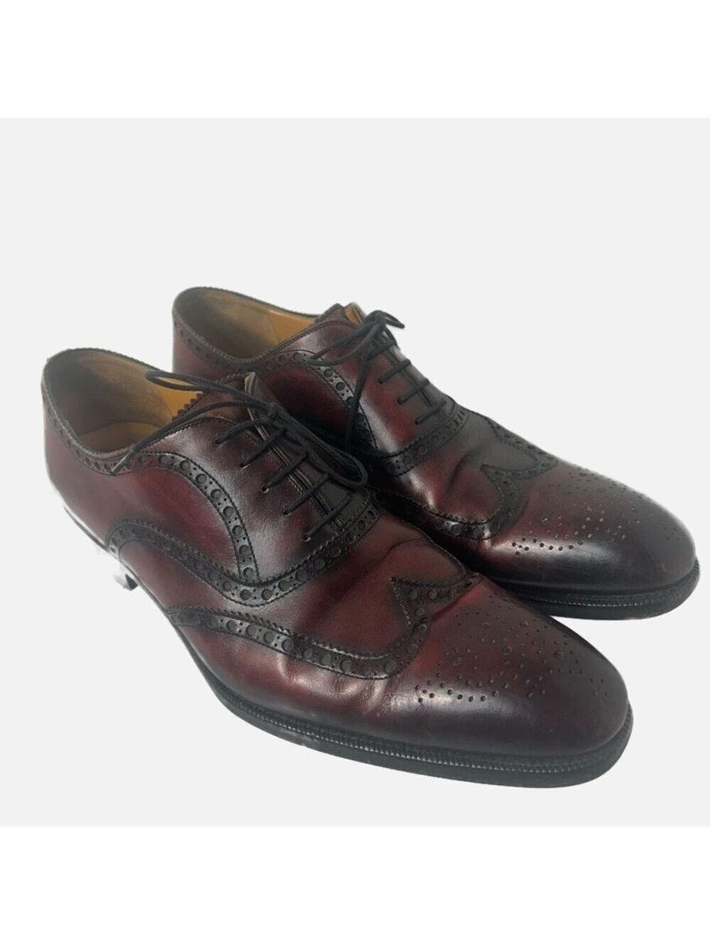 Magnanni Men’s Wingtip Oxford Leather Shoes Lace Up 11M Academia Banker